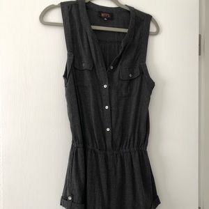 Linen Button Down Romper